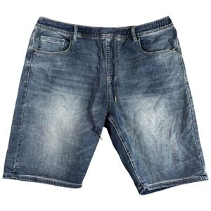 Seven7 Denim Shorts Men's 38 Blue Faded Premium Stretch Outdoors Casual Workwear